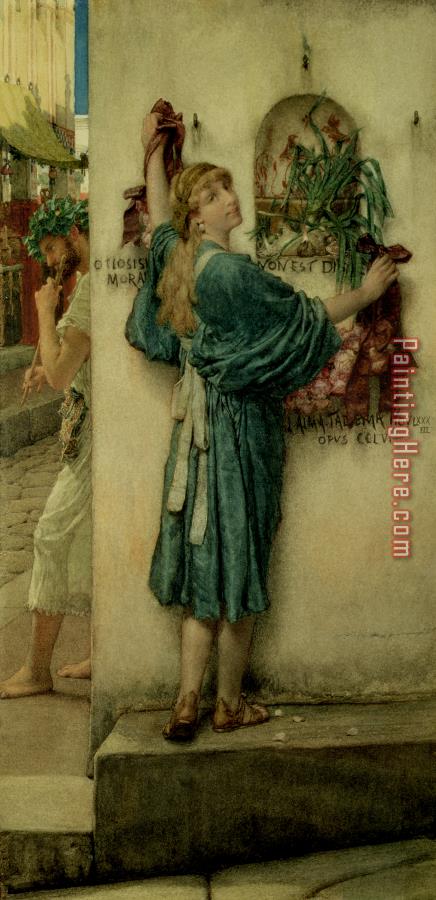 Sir Lawrence Alma-Tadema The Street Altar